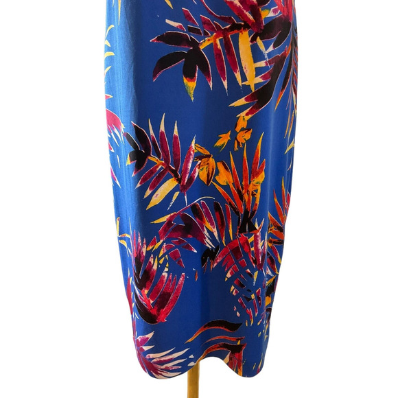Calvin Klein Women's Cold Shoulder Tropical Print Dress Size 6 Polyester Spandex - Picture 11 of 12